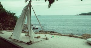 Beach camping in Thailand