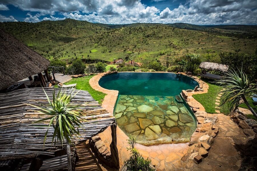 Borana Lodge pool, Kenya